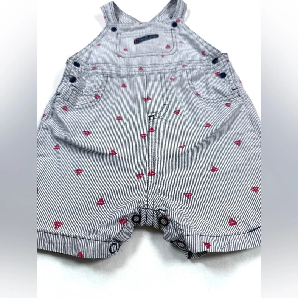 CARTER’S Baby Sailboat Stripe Overalls 18M Nautical Playful Cute‎ Outdoor